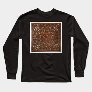 Hindu sculpture on wood, decorative Long Sleeve T-Shirt